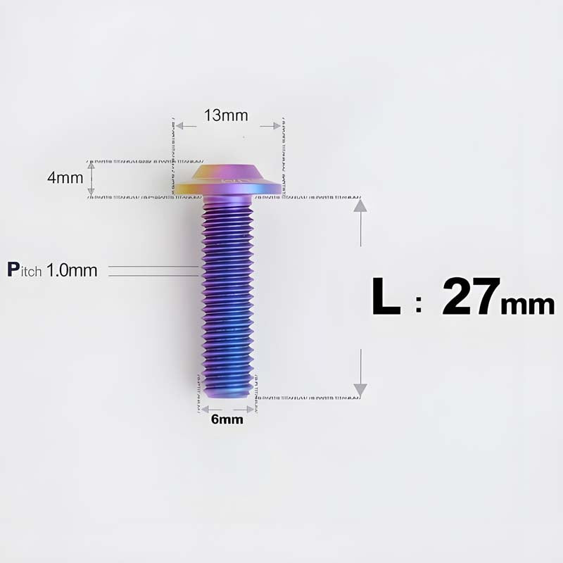 M6 X L8-55mm Titanium Button Head Bolts For Electric Motorbycle
