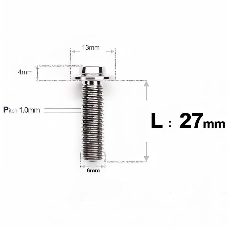 M6 X L8-55mm Titanium Button Head Bolts For Electric Motorbycle