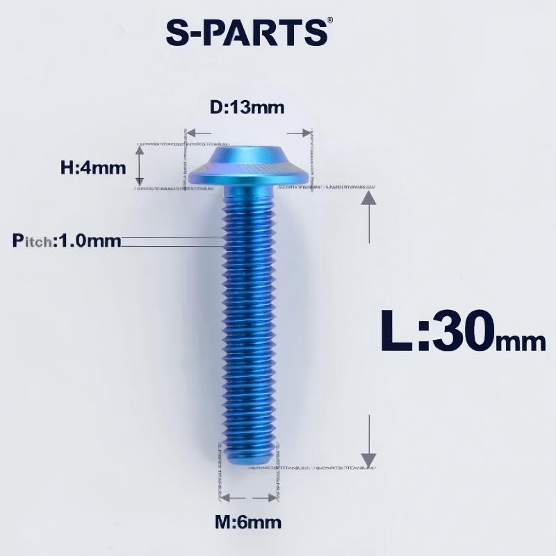 M6 X L8-55mm Titanium Button Head Bolts For Electric Motorbycle