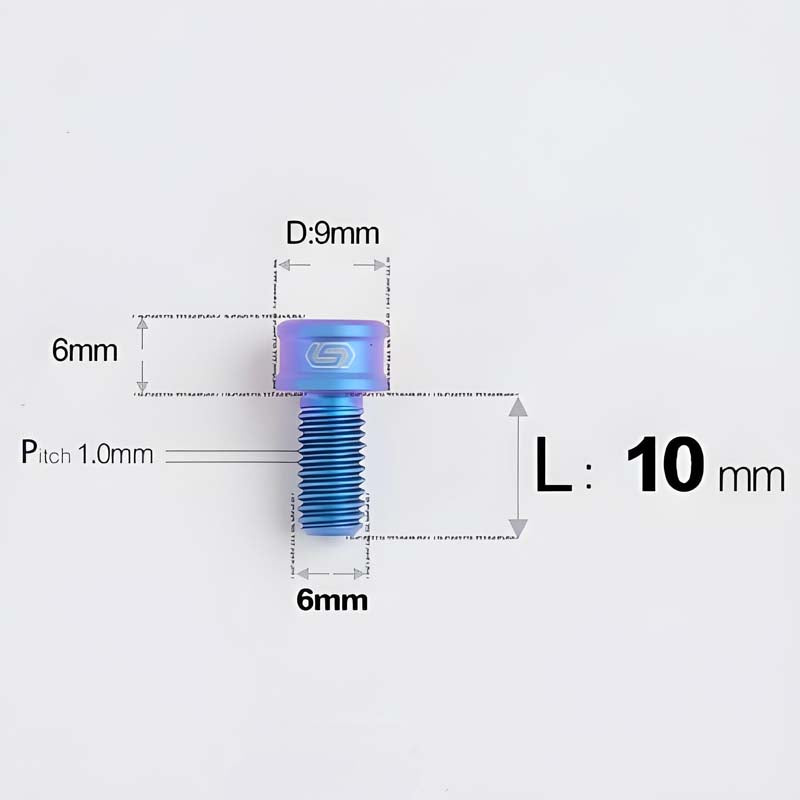 M6x10 12 14 16 18 20 25MM Titanium Bolts For Bike & Motorcycle