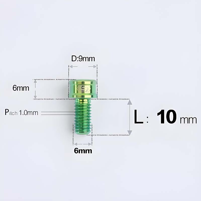 M6x10 12 14 16 18 20 25MM Titanium Bolts For Bike & Motorcycle