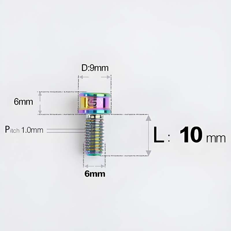 M6x10 12 14 16 18 20 25MM Titanium Bolts For Bike & Motorcycle