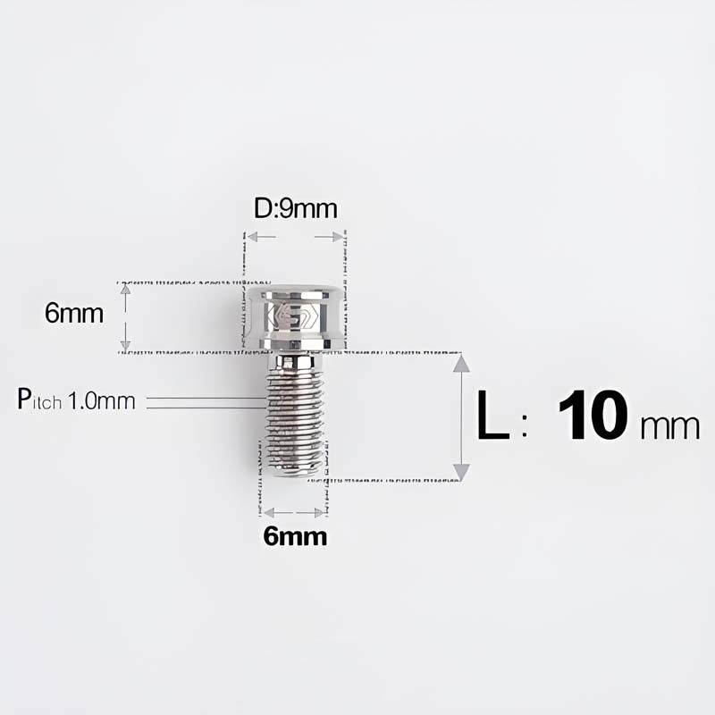 M6x10 12 14 16 18 20 25MM Titanium Bolts For Bike & Motorcycle