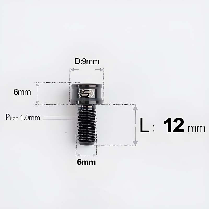 M6x10 12 14 16 18 20 25MM Titanium Bolts For Bike & Motorcycle