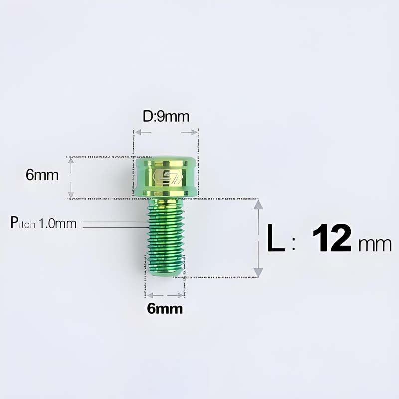 M6x10 12 14 16 18 20 25MM Titanium Bolts For Bike & Motorcycle