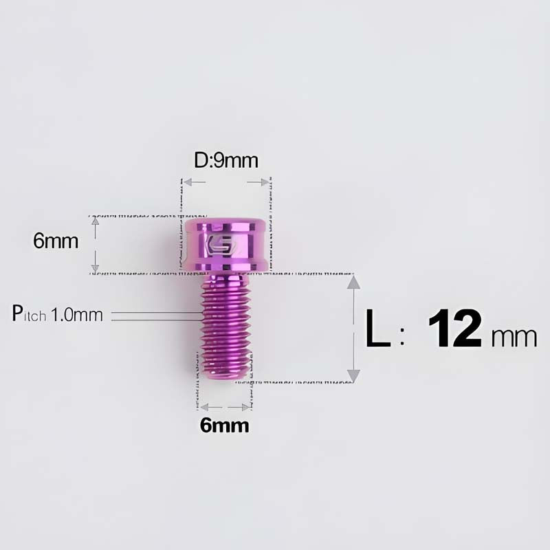 M6x10 12 14 16 18 20 25MM Titanium Bolts For Bike & Motorcycle