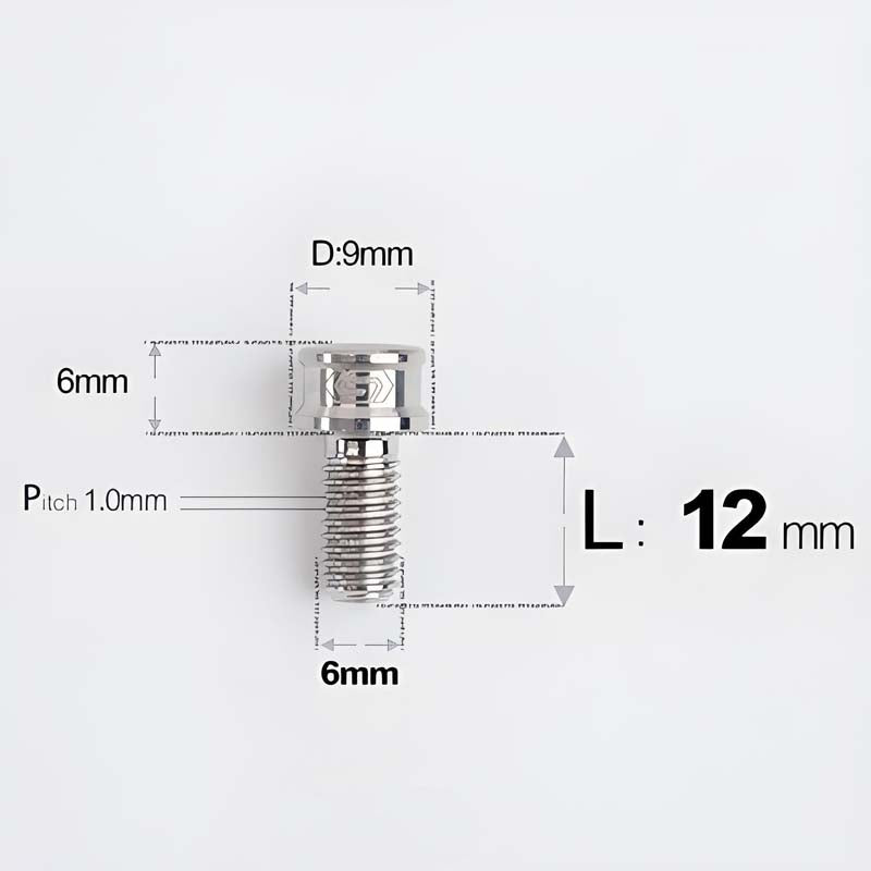 M6x10 12 14 16 18 20 25MM Titanium Bolts For Bike & Motorcycle