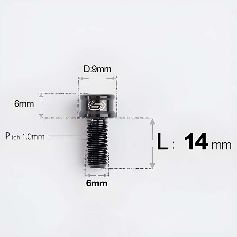 M6x10 12 14 16 18 20 25MM Titanium Bolts For Bike & Motorcycle