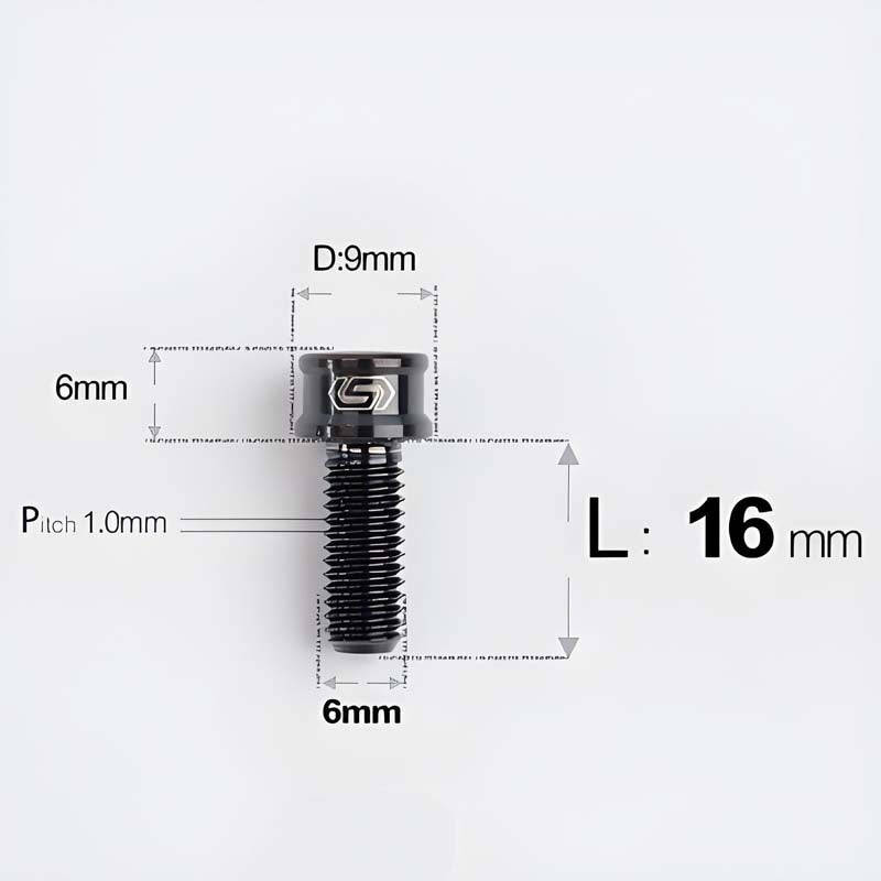 M6x10 12 14 16 18 20 25MM Titanium Bolts For Bike & Motorcycle
