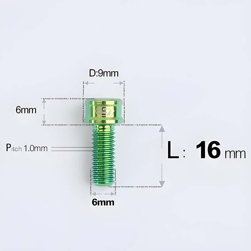 M6x10 12 14 16 18 20 25MM Titanium Bolts For Bike & Motorcycle