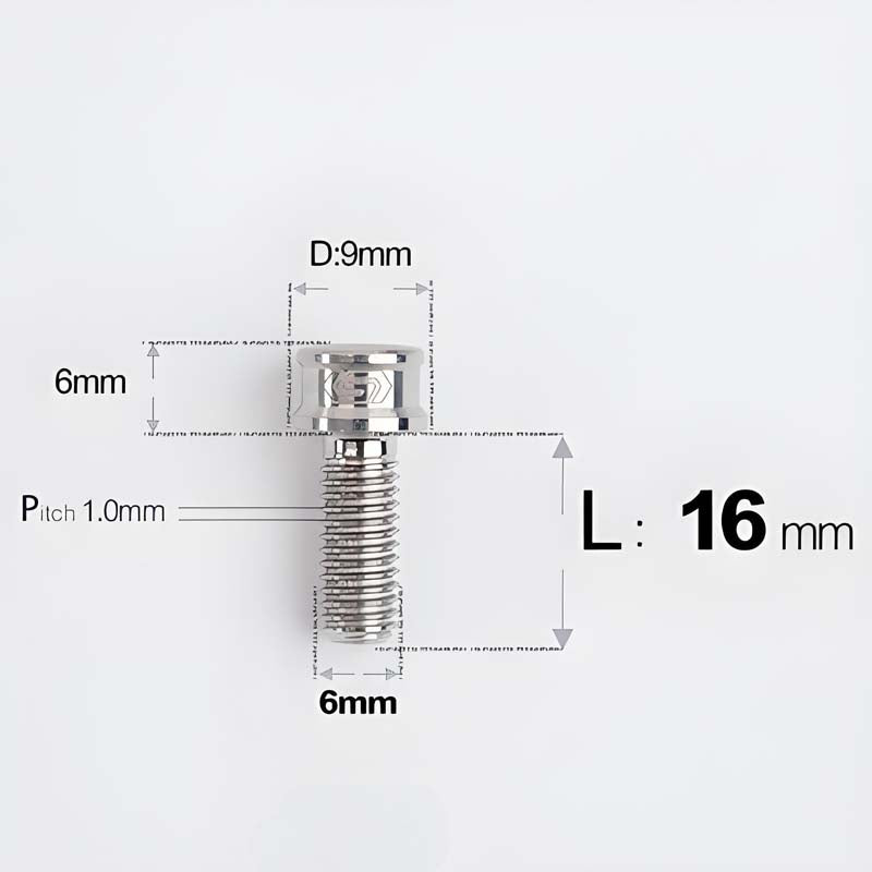 M6x10 12 14 16 18 20 25MM Titanium Bolts For Bike & Motorcycle