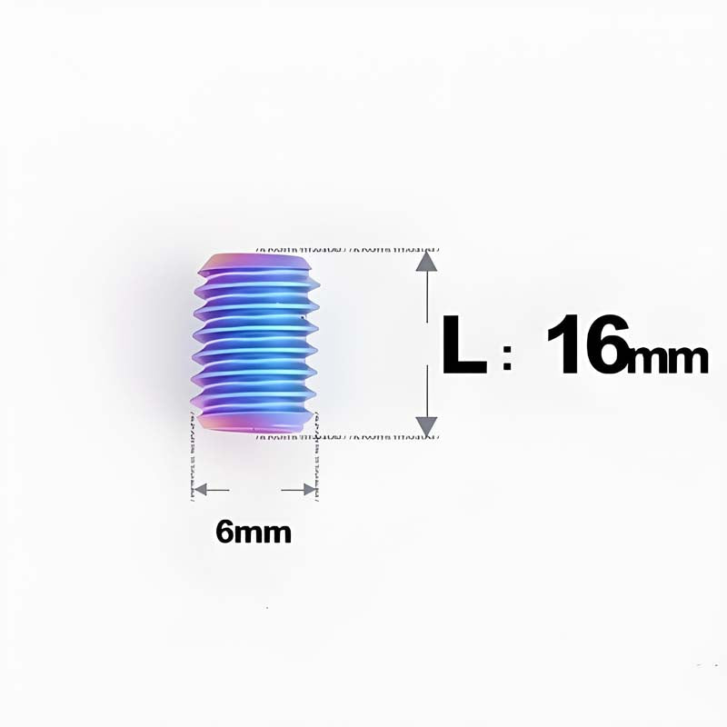 M6x8-16mm Titanium Cup Point Set Screws Torx Head Grub Screws