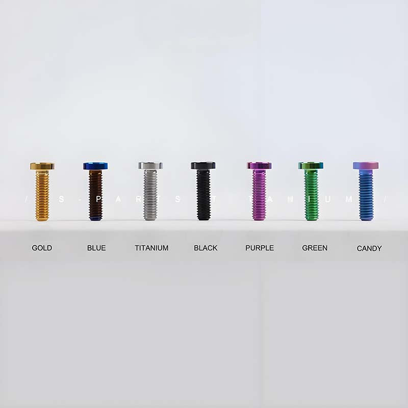 M6x20-30mm Titanium Flat Head Bolts for Motorcycle Disc Brake