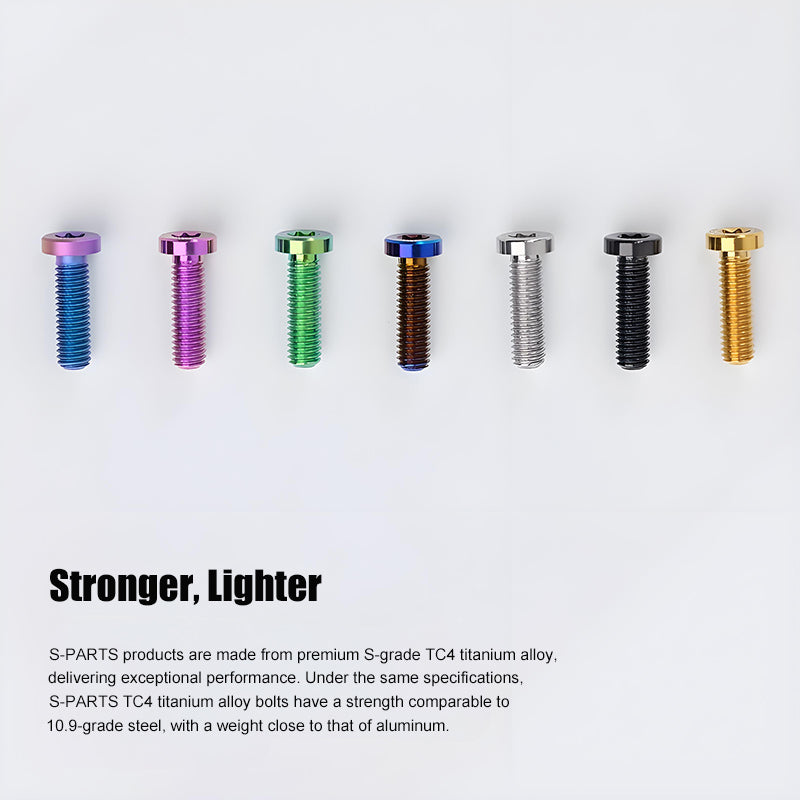 M6x20-30mm Titanium Flat Head Bolts for Motorcycle Disc Brake