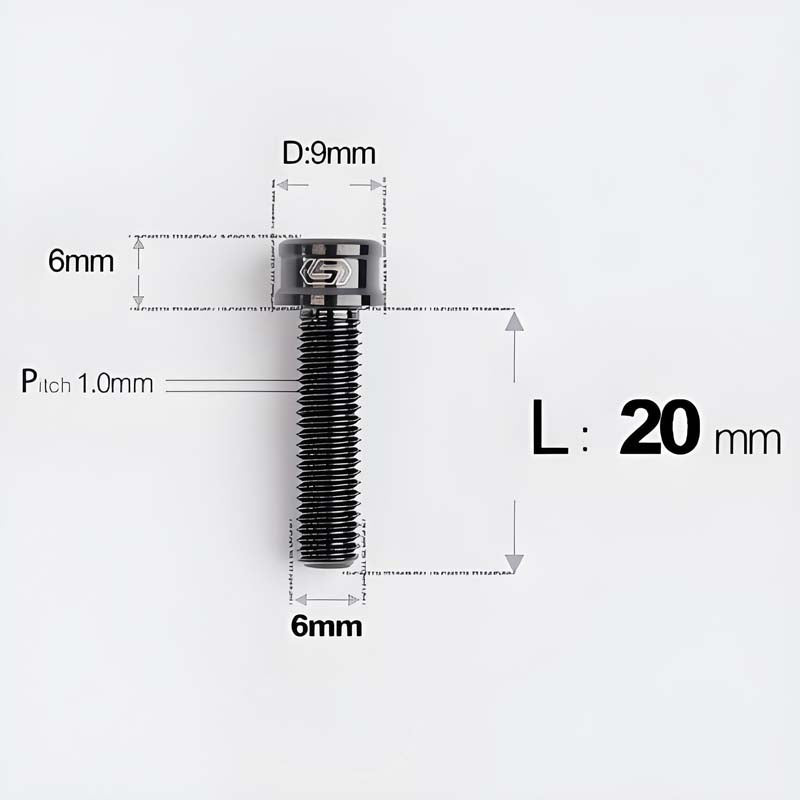M6x10 12 14 16 18 20 25MM Titanium Bolts For Bike & Motorcycle