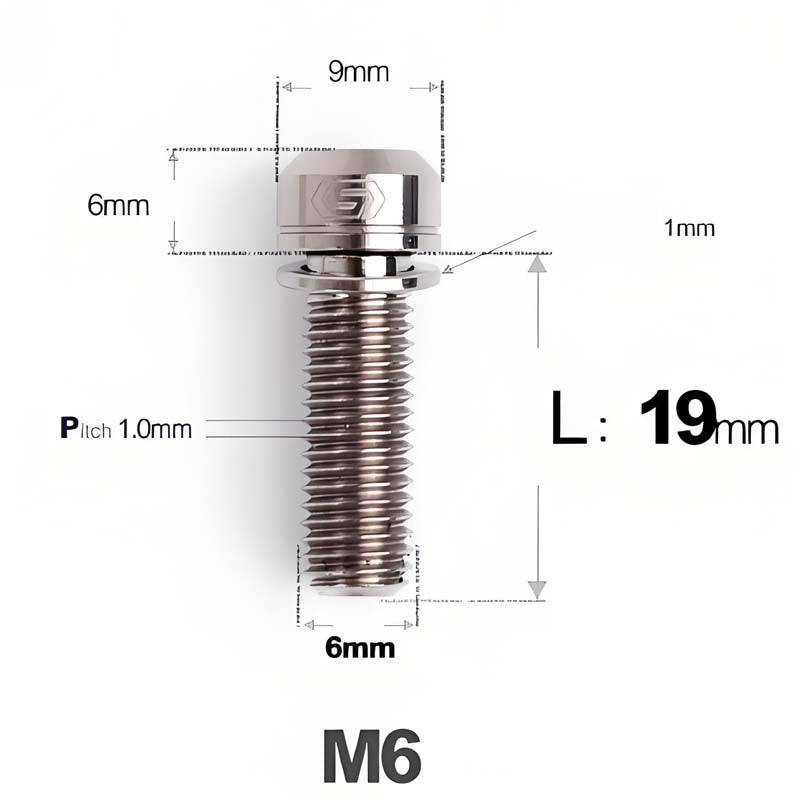 M6xL19mm Magura MT4/5/7/8 Titanium Caliper Fixing Bolts For HOPE MTB Brake