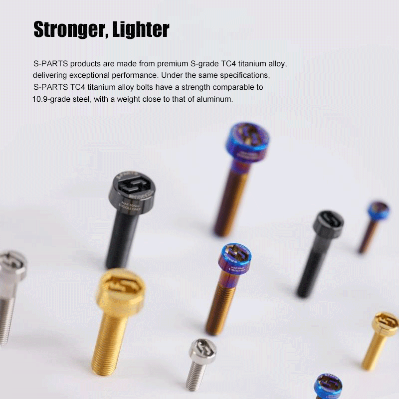 M10xL20-80mm Titanium 1.5mm Thread Security Bolt for Brembo Caliper Mounting D16