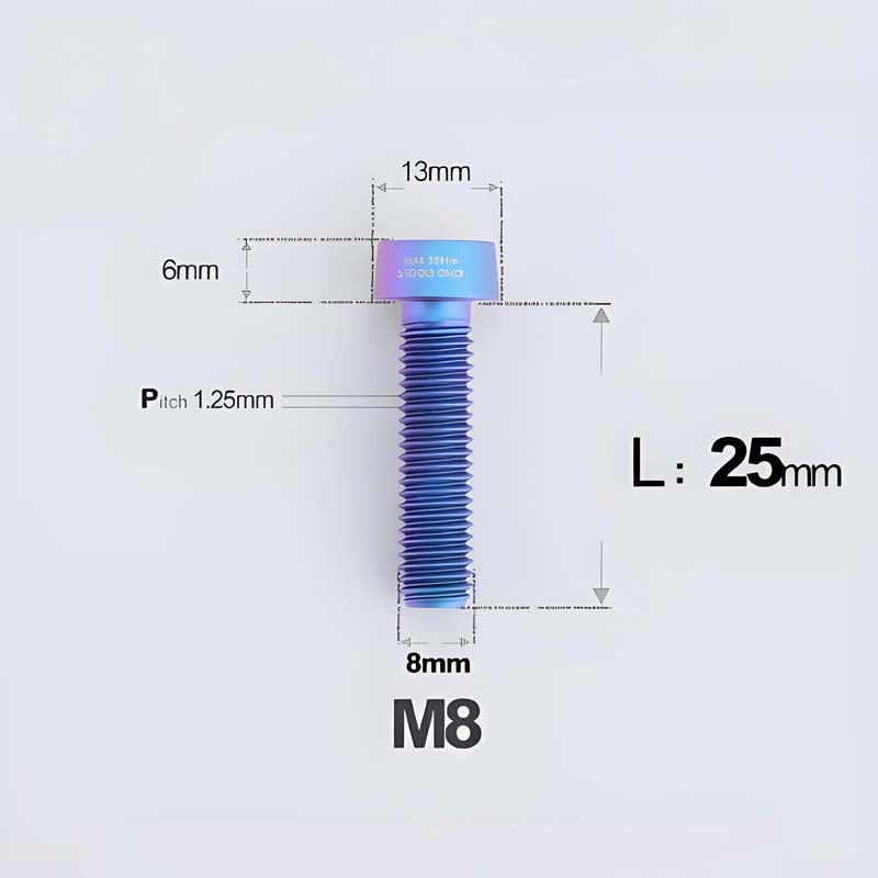 M8x20-45mm Titanium Anti-Theft Crab-Fixing Bolt for Brembo 40mm