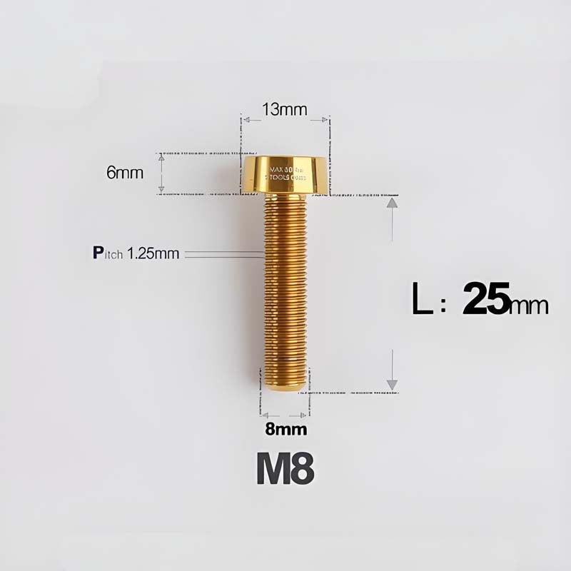 M8x20-45mm Titanium Anti-Theft Crab-Fixing Bolt for Brembo 40mm