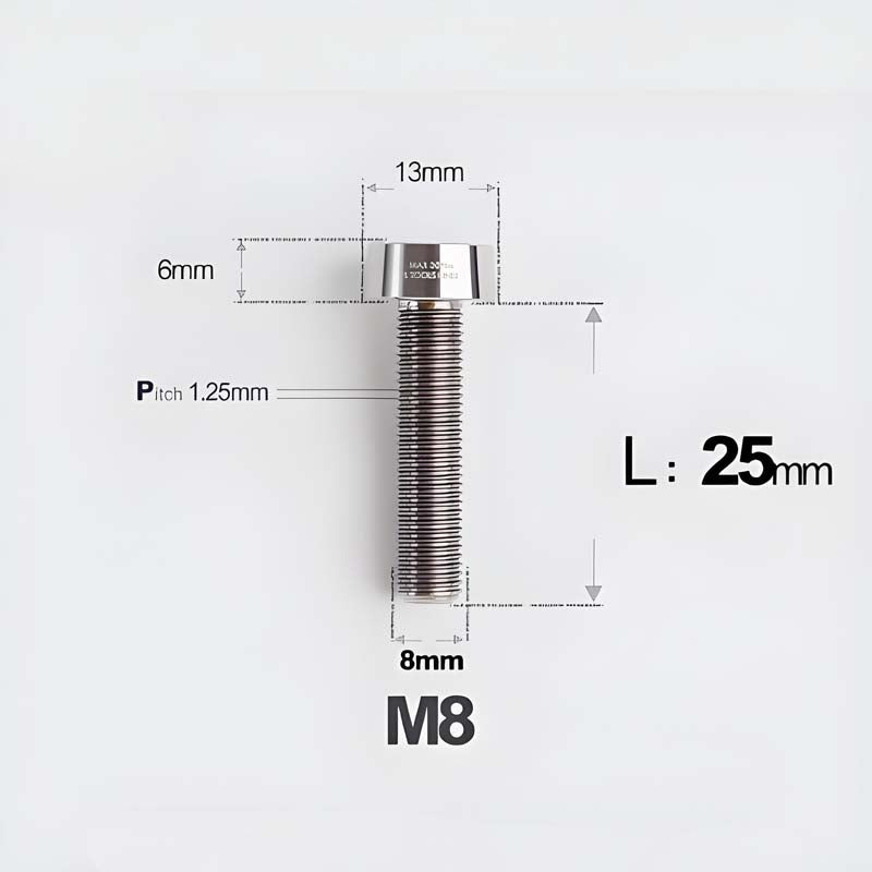 M8x20-45mm Titanium Anti-Theft Crab-Fixing Bolt for Brembo 40mm