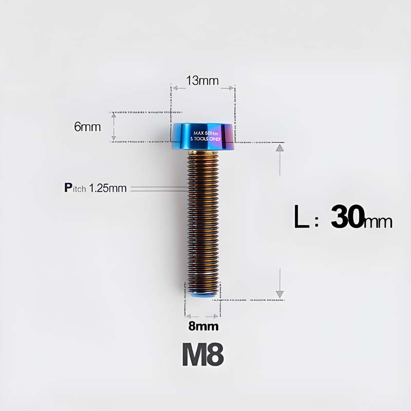 M8x20-45mm Titanium Anti-Theft Crab-Fixing Bolt for Brembo 40mm