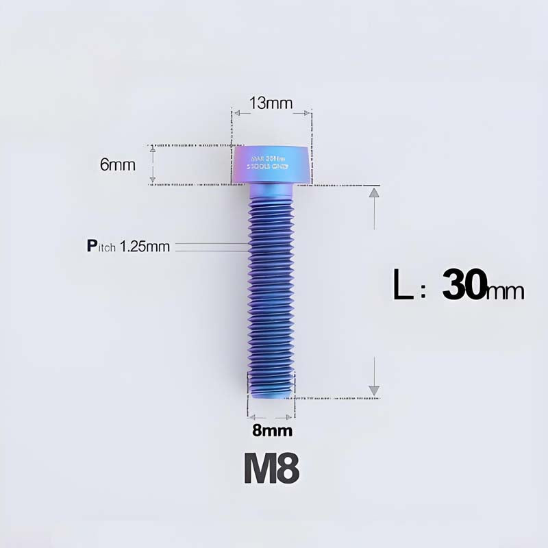 M8x20-45mm Titanium Anti-Theft Crab-Fixing Bolt for Brembo 40mm