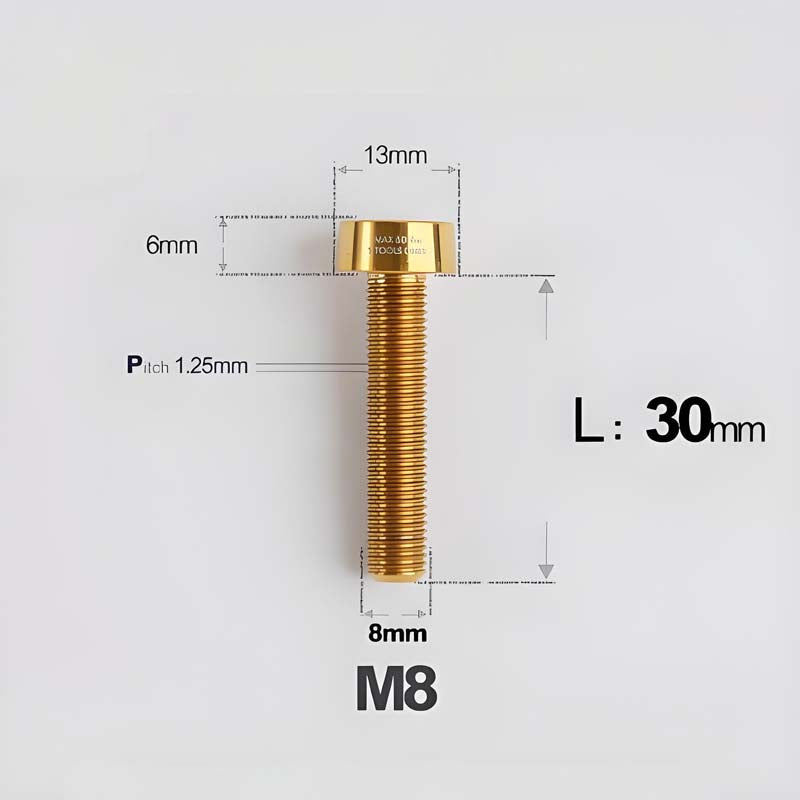 M8x20-45mm Titanium Anti-Theft Crab-Fixing Bolt for Brembo 40mm