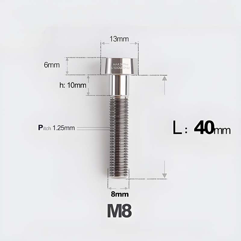 M8x20-45mm Titanium Anti-Theft Crab-Fixing Bolt for Brembo 40mm