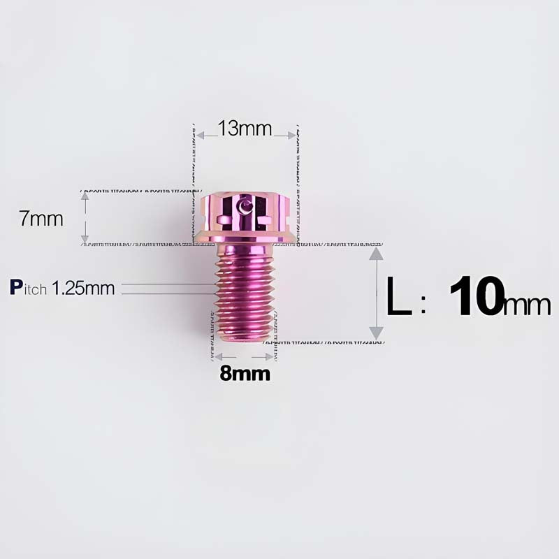 M8x10-120mm T40 Torx Titanium Bolts for Motorcycle