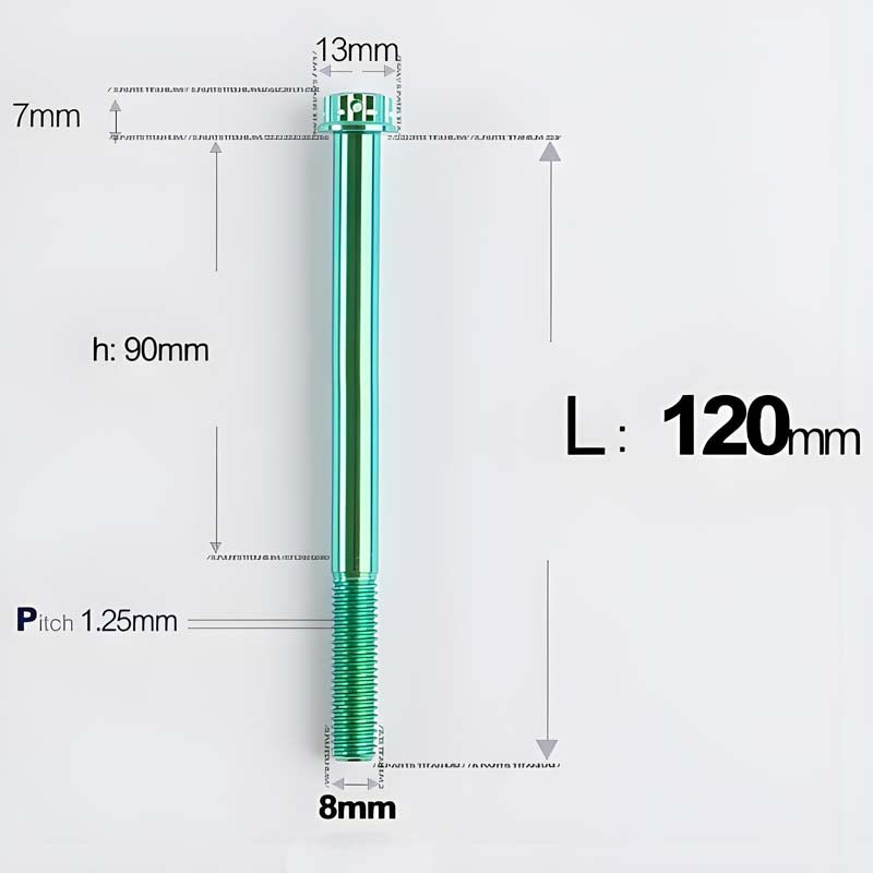 M8x10-120mm T40 Torx Titanium Bolts for Motorcycle