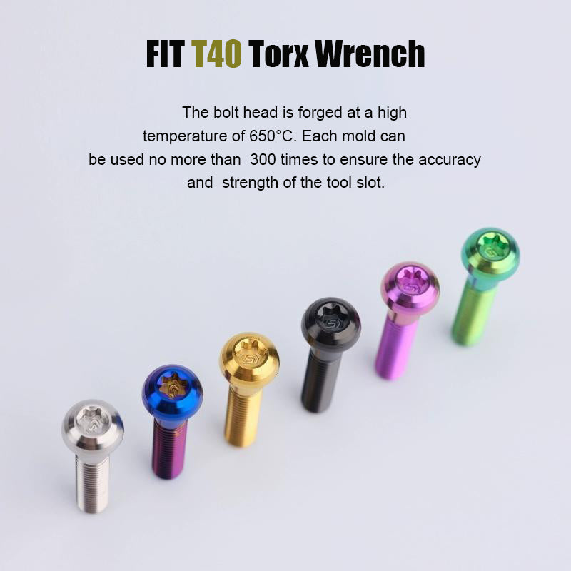 M8x15-50mm Titanium Button Head Bolts for Bicycle & Motorcycle Brake Caliper Fastening