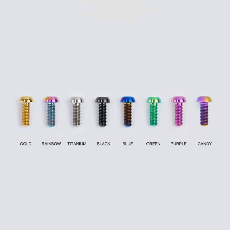 M8x15-50mm Titanium Button Head Bolts for Bicycle & Motorcycle Brake Caliper Fastening