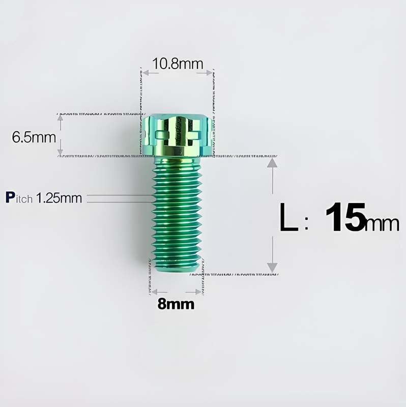 M8x15-45mm Split-Type Titanium Bolts For Bibi Handlebar Base Of Motorcycles & Electric Scooters