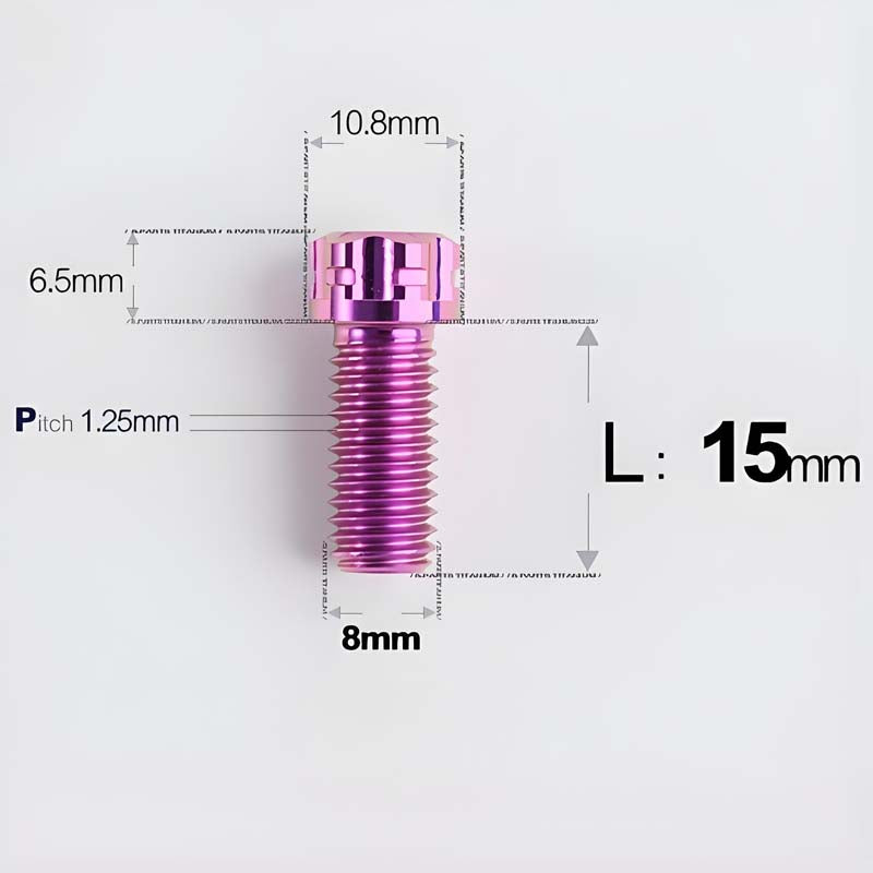 M8x15-45mm Split-Type Titanium Bolts For Bibi Handlebar Base Of Motorcycles & Electric Scooters