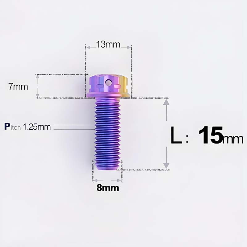 M8x10-120mm T40 Torx Titanium Bolts for Motorcycle