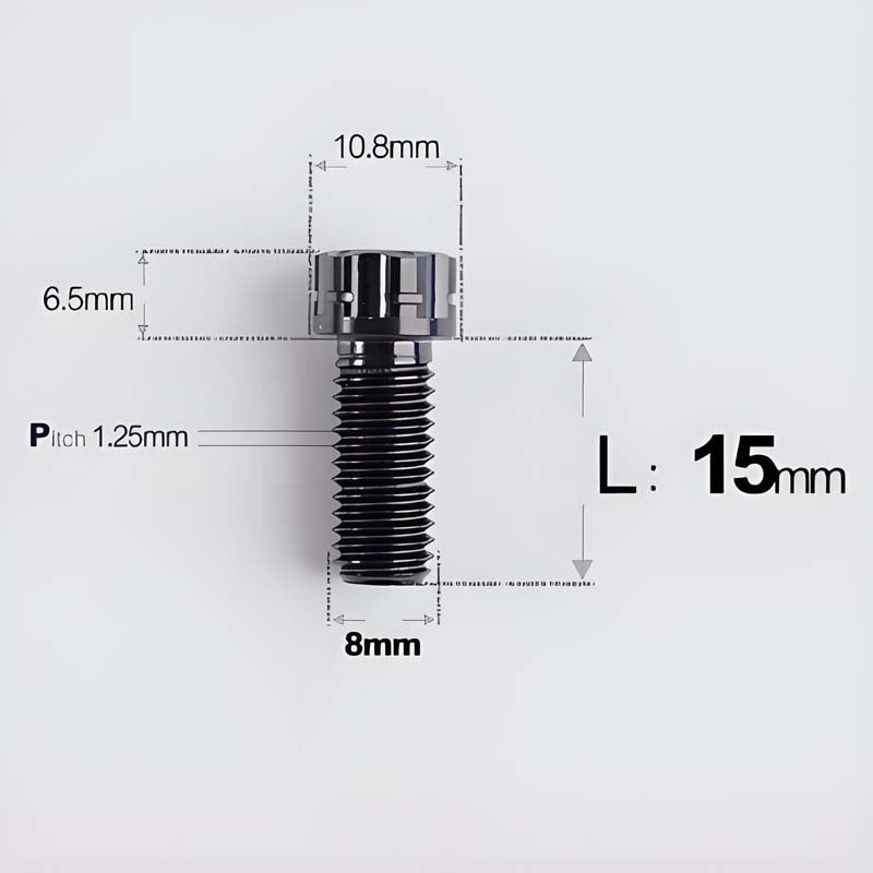 M8x15-45mm Split-Type Titanium Bolts For Bibi Handlebar Base Of Motorcycles & Electric Scooters
