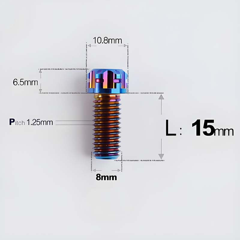 M8x15-45mm Split-Type Titanium Bolts For Bibi Handlebar Base Of Motorcycles & Electric Scooters