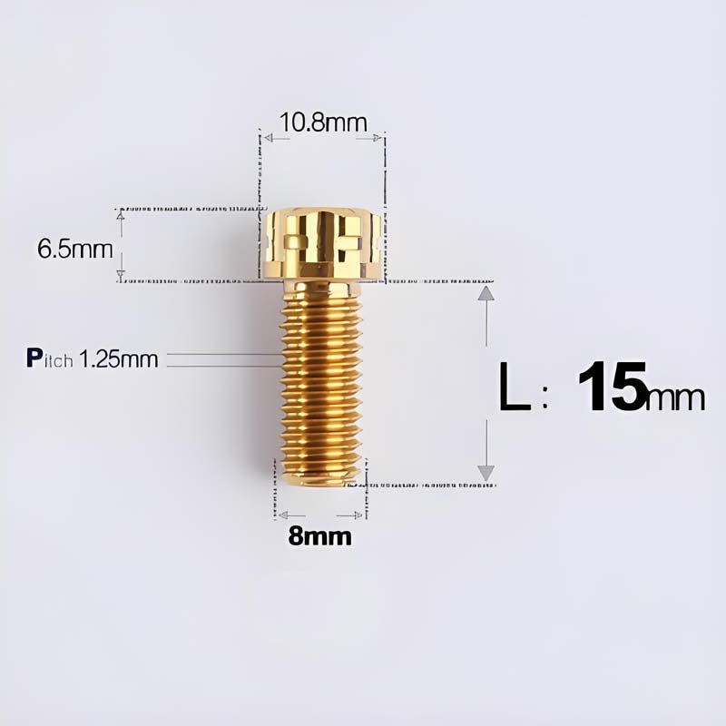 M8x15-45mm Split-Type Titanium Bolts For Bibi Handlebar Base Of Motorcycles & Electric Scooters