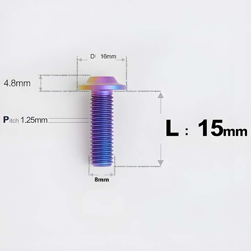 M8x15-50mm Titanium Torx T40 Bolts for Motorcycle