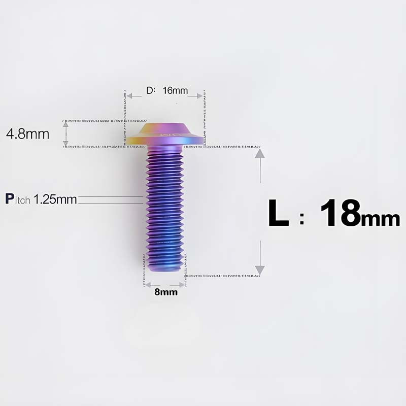 M8x15-50mm Titanium Torx T40 Bolts for Motorcycle