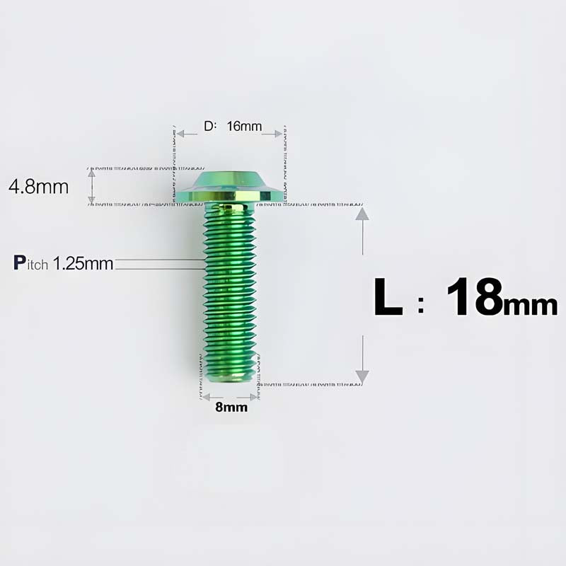 M8x15-50mm Titanium Torx T40 Bolts for Motorcycle