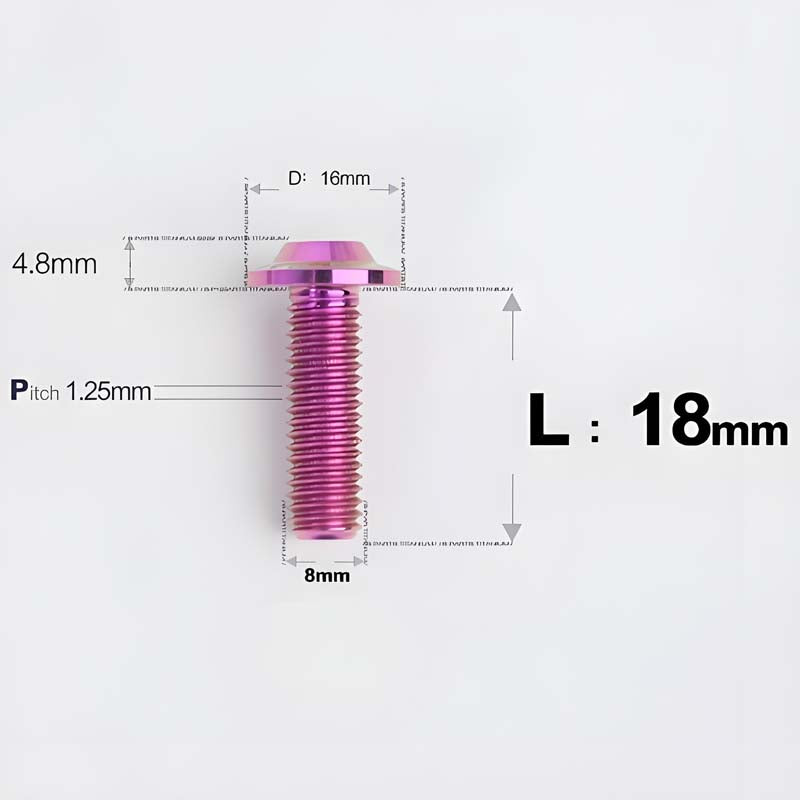 M8x15-50mm Titanium Torx T40 Bolts for Motorcycle