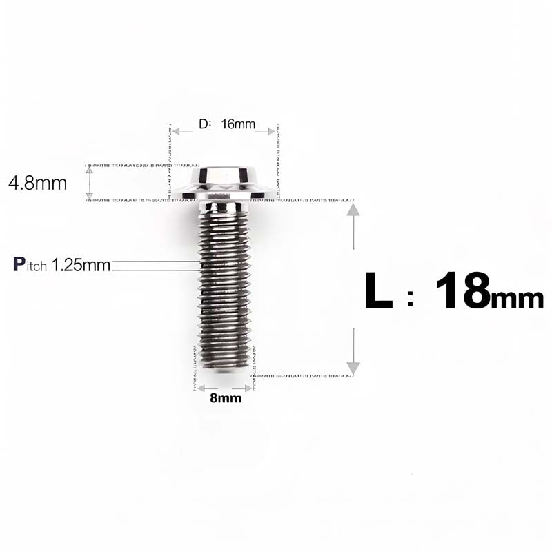 M8x15-50mm Titanium Torx T40 Bolts for Motorcycle