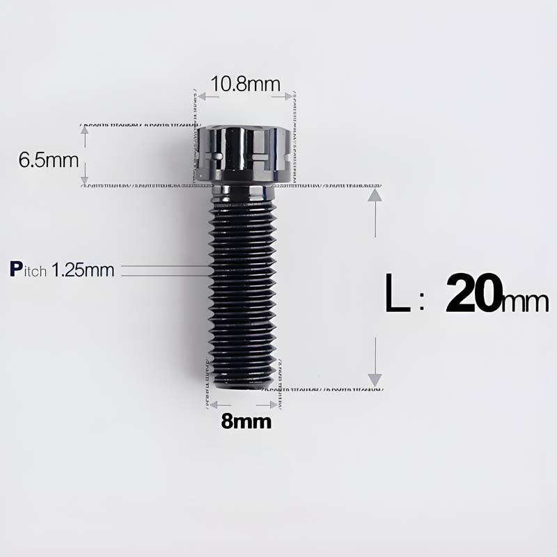 M8x15-45mm Split-Type Titanium Bolts For Bibi Handlebar Base Of Motorcycles & Electric Scooters