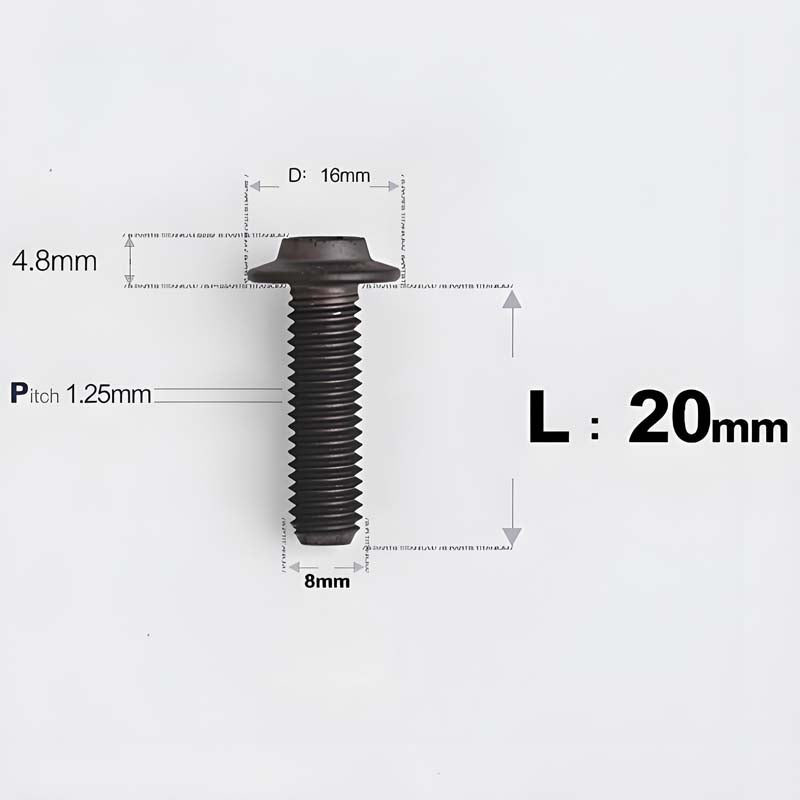 M8x15-50mm Titanium Torx T40 Bolts for Motorcycle