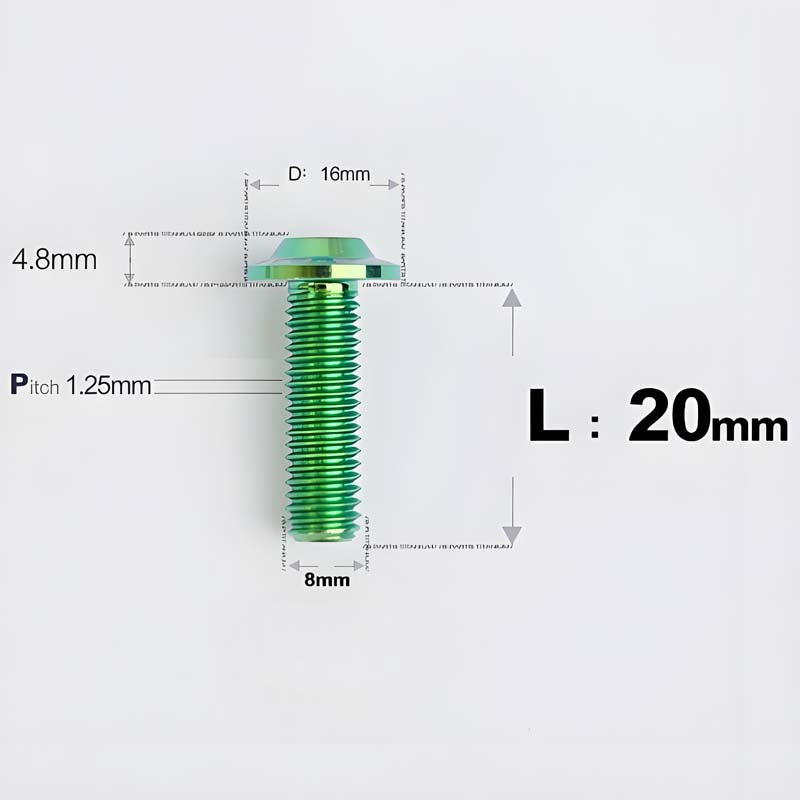 M8x15-50mm Titanium Torx T40 Bolts for Motorcycle