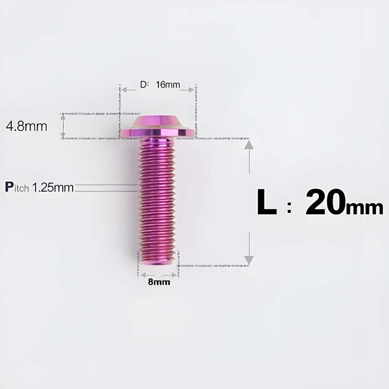 M8x15-50mm Titanium Torx T40 Bolts for Motorcycle