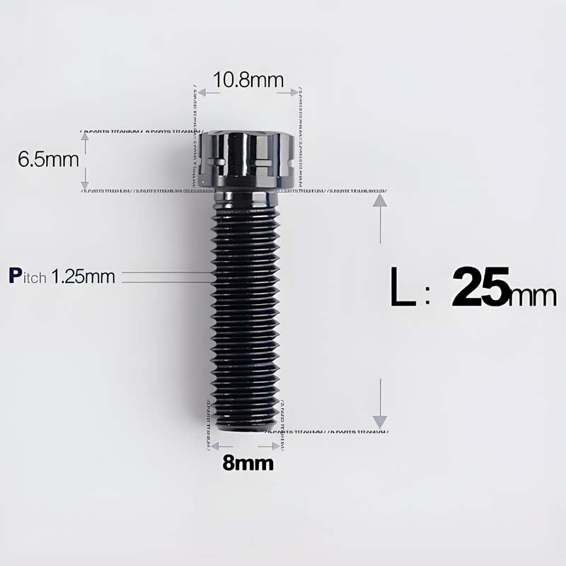 M8x15-45mm Split-Type Titanium Bolts For Bibi Handlebar Base Of Motorcycles & Electric Scooters