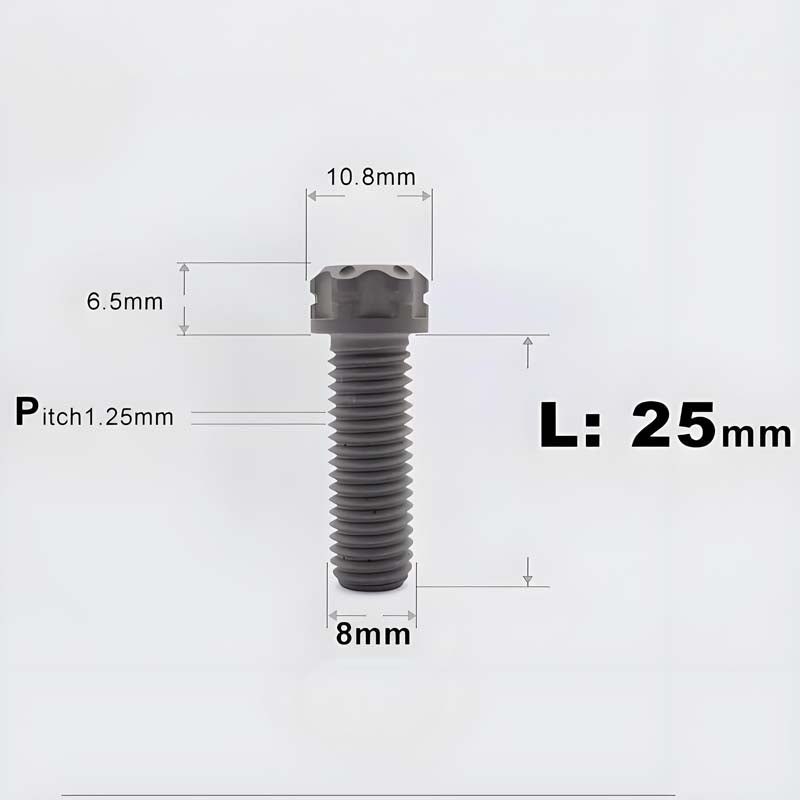 M8x15-45mm Split-Type Titanium Bolts For Bibi Handlebar Base Of Motorcycles & Electric Scooters