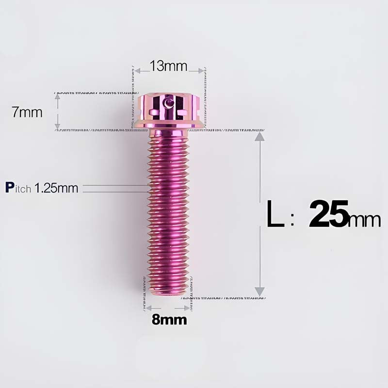 M8x10-120mm T40 Torx Titanium Bolts for Motorcycle